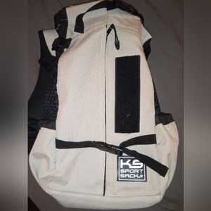 Small dog backpack carrier.